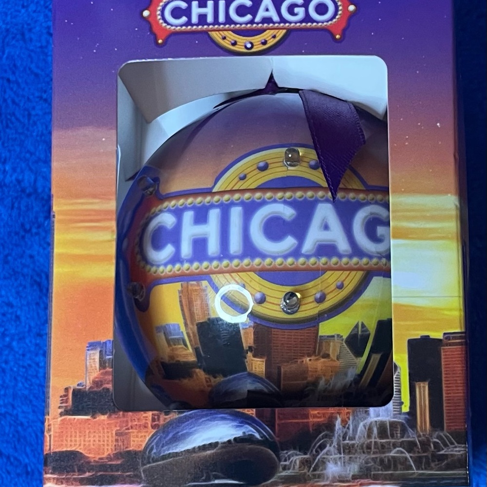 LED Chicago Ornament